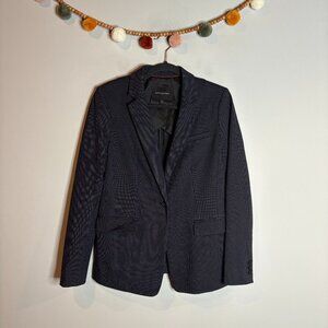 Banana Republic deep navy blue polka dot blazer jacket